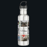 Modern WE LOVE YOU MUM Photo Collage Cool Stainless Steel Water Bottle<br><div class="desc">Modern,  personalized Instagram photo collage water bottle for the BEST MUM EVER. Perfect gift for Mother's day or an awesome holiday / birthday gift. She'll love carrying her favorite people around wherever she goes!</div>