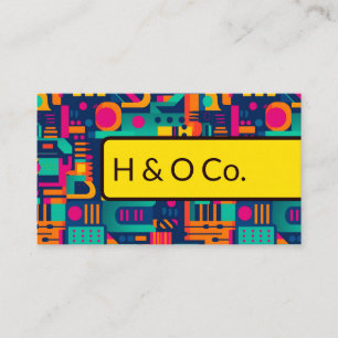 Modern Web Technology QR Code Business Card