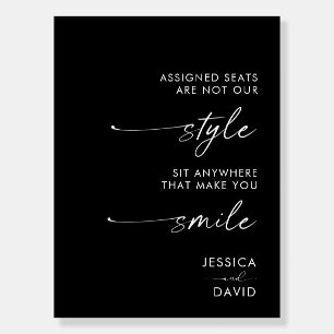 Modern Wedding Assigned Seats Are Not Our Style  Foam Board