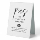 Modern Wedding Camera Pics or It Didn't Happen