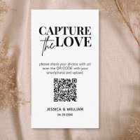 Modern Wedding Capture the love Qr Code