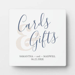 Modern Wedding Cards & Gifts Sign Plaque
