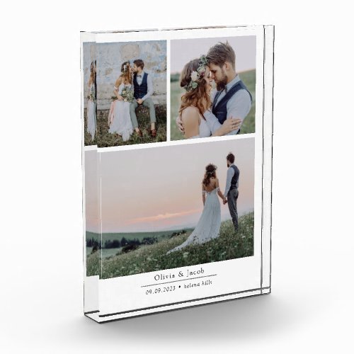 Modern Wedding Collage Photo Block
