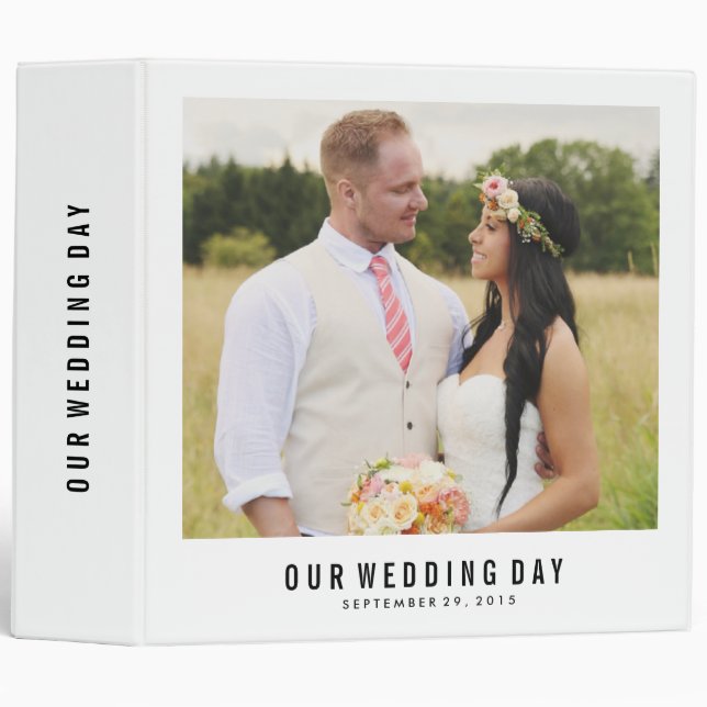 Modern Wedding Day | Wedding Photo Binder (Front/Spine)