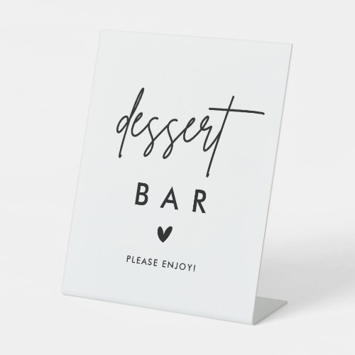 Modern Wedding Dessert Bar Party Sign