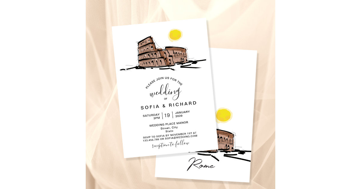 Sofia  Printable Passport Wedding Invitation with Boarding Pass Rsvp