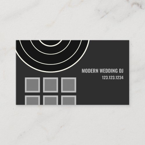 Modern Wedding DJ 2020 Business Card
