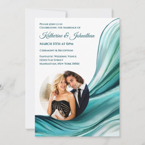 Modern Wedding_Emerald Green_Photo_ Invitation