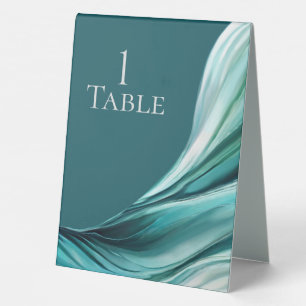 Modern Wedding -Emerald Green- Table Tent
