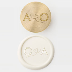 Modern Wedding Envelope Stamp Ivory
