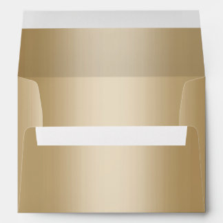 Modern Wedding Faux Gold Foil 5X7 Envelope
