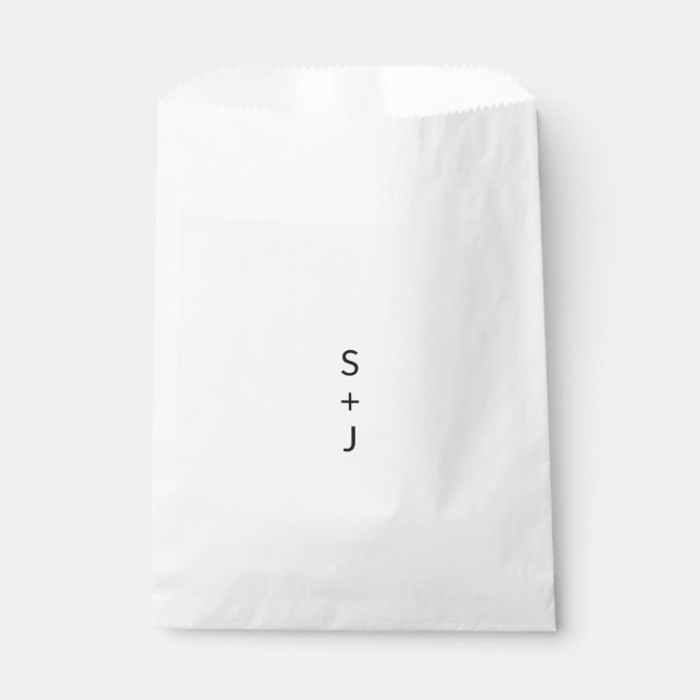 Modern Wedding  Favor Bag (Front)