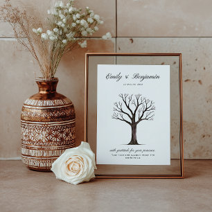 Modern Wedding Fingerprint Guestbook Sign
