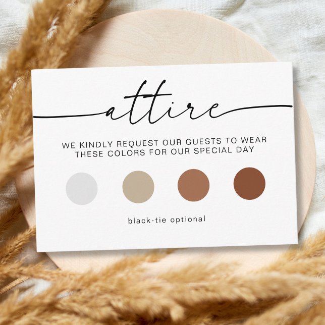 Modern Wedding Guest Attire Dress Code insert  (Creator Uploaded)