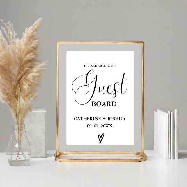 Modern wedding Guest board sign, guestbook sign (Creator Uploaded)