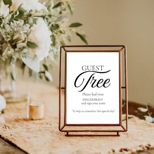 Modern Wedding Guest Tree Fingerprint Sign (Creator Uploaded)