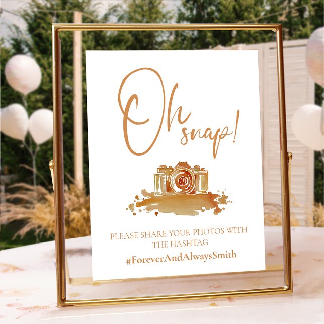 Modern Wedding Hashtag Sign (Creator Uploaded)
