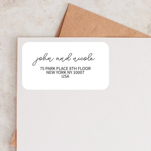 Modern Wedding Housewarming Minimal Save The Date Label