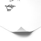 Modern Wedding Icons Timeline Program Poster