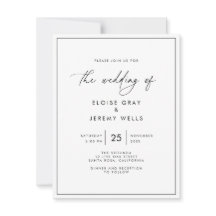 Modern Wedding Invitation