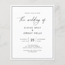Modern Wedding Invitation
