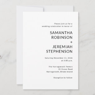 Modern Wedding  Invitation