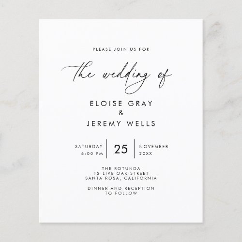 Modern Wedding Invitation  Flyer