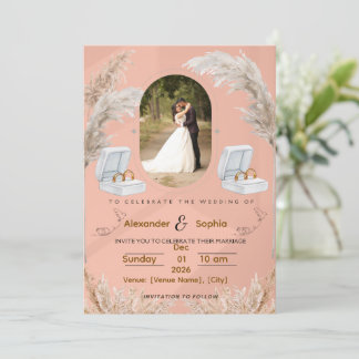 Modern Wedding Invitation | Fully Editable