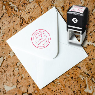 Modern Wedding Invitation Seal Custom Self-inking Stamp
