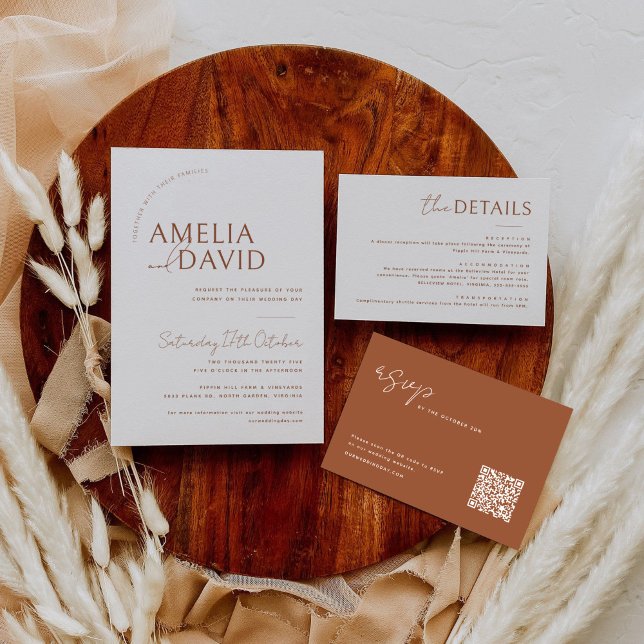 Modern Wedding Invitation Template  (Creator Uploaded)