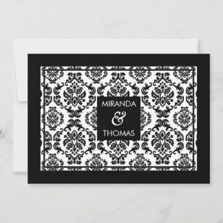 MODERN WEDDING INVITATIONS :: damask colors 10