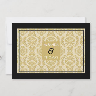 MODERN WEDDING INVITATIONS :: damask colors 3