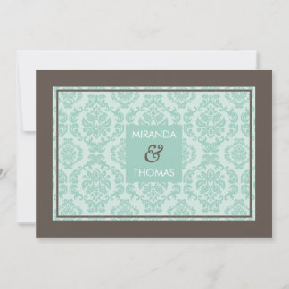 MODERN WEDDING INVITATIONS :: damask colors 5