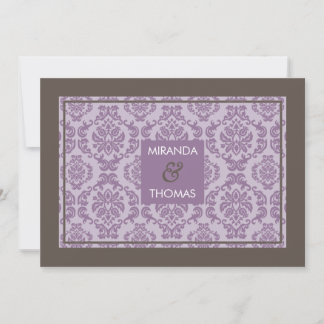 MODERN WEDDING INVITATIONS :: damask colors 7
