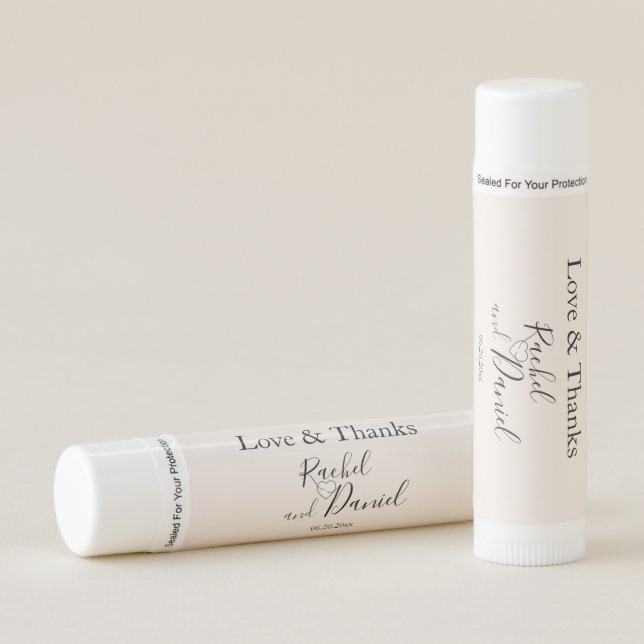 Modern Wedding Lip Balm (Front)
