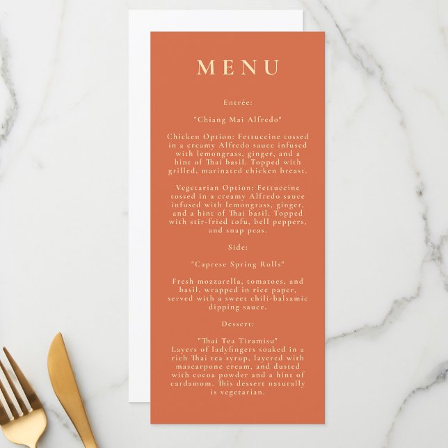Modern Wedding Menu (Creator Uploaded)
