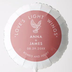 Modern Wedding Minimalist Elegant Romeo and Juliet Balloon