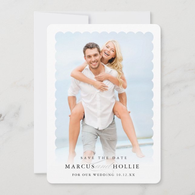 MODERN WEDDING minimalist engagement calligraphy Invitation (Front)