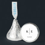 Modern Wedding Monogram Hershey's Candy Favors<br><div class="desc">Modern classic bride and groom monogram with wedding date Hershey's candy favors. Block text and plain italic text.</div>