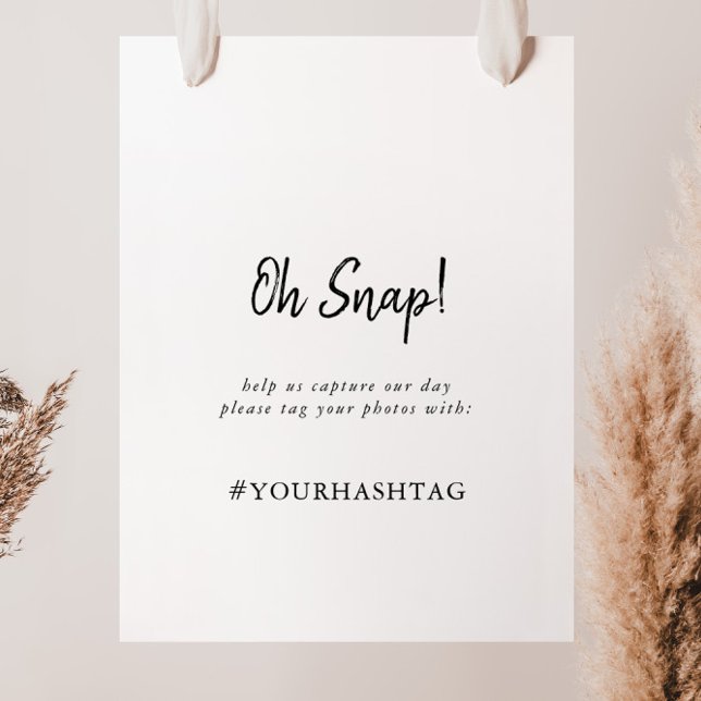 Modern Wedding Oh Snap Sign (Creator Uploaded)