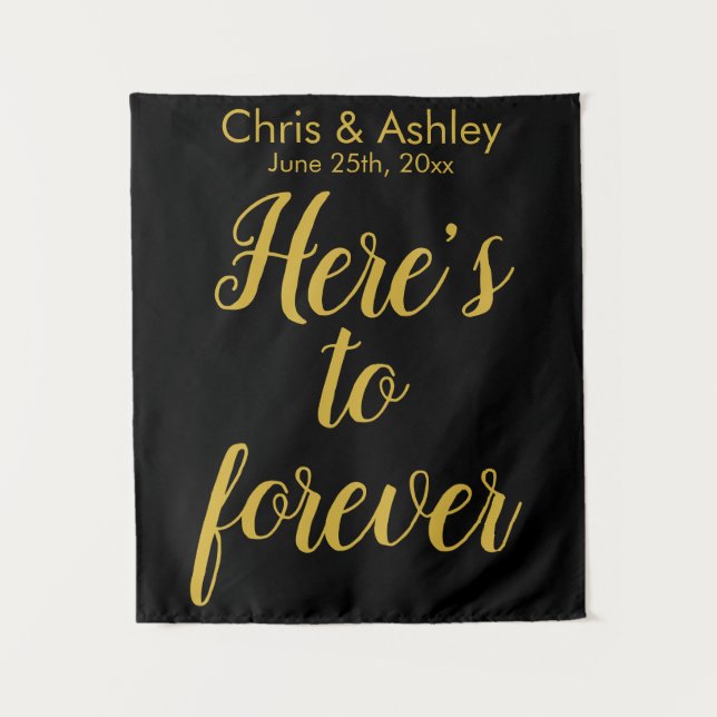 Modern Wedding Photo Booth Backdrop Photo Prop (Front)