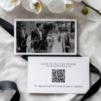 Modern Wedding Photo Capture The Love QR Code