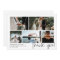 Modern Wedding Photo Collage Thank You