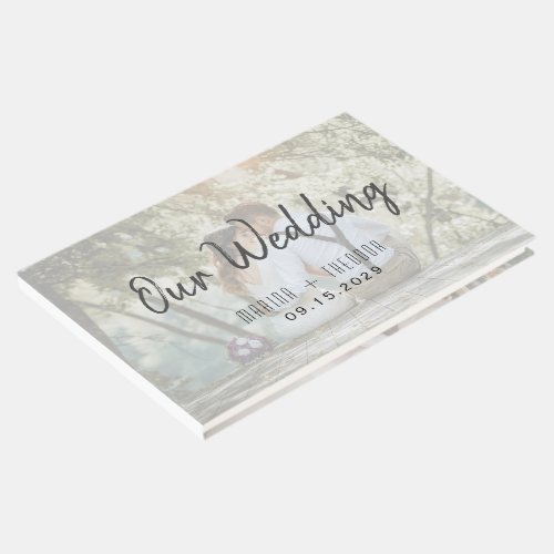 Modern Wedding Photo  Guest Book
