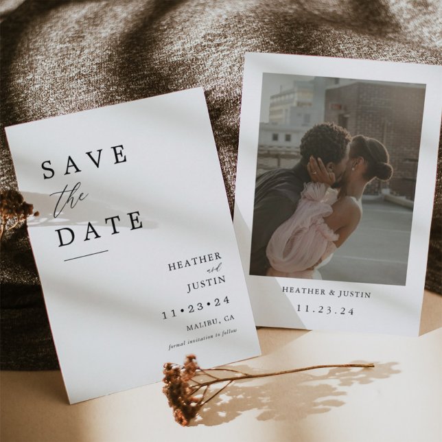 Modern Wedding Photo Save the Dates Save The Date (Creator Uploaded)