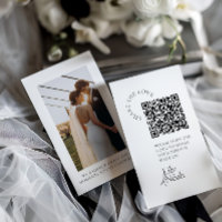 Modern Wedding Photo Share The Love QR Code