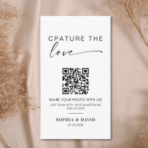 Modern Wedding Photos Capture the love QR Code