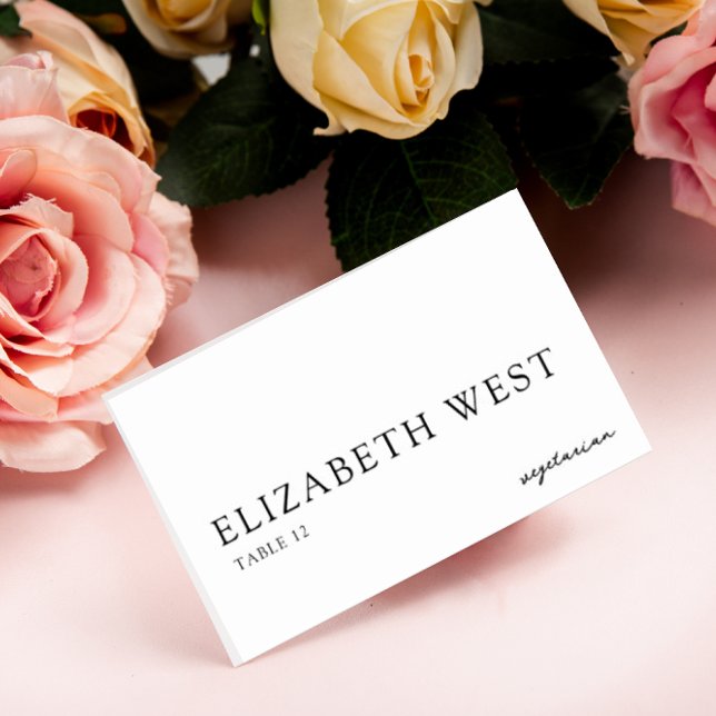 Modern Wedding Place Card  (Creator Uploaded)