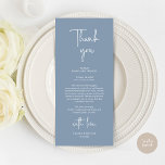 Modern Wedding Place Setting Dinner Thank You Card<br><div class="desc">Share the love and show your appreciation to your guests, when they sit down at their seat and read this personalised charming thank you place card. It's a wonderful way to kick off your special day celebration! This card is sure to set the tone for an unforgettable event. The thank...</div>