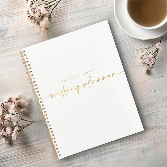 Modern Wedding Planner Gold Glitter Script (Creator Uploaded)
